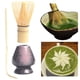 thumbnail image 1 of Juego japonés Matcha, bambú tradicional, soporte para de cerámica Matcha, de Matcha hecho a mano (3 piezas) negro Soledad batidor de matcha, 1 of 10
