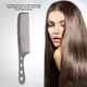 thumbnail image 4 of Peine para el cabello-Peine para el cabello profesional Espacio Aluminio Acero inoxidable Peine antiestático Herramientas de belleza(negro1), 4 of 5