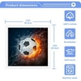thumbnail image 3 of GZHJMY Soccer Pattern Wash Cloths 2 Pack - 12 x 12 Inch Super Super Soft Washcloths for Your Face and Body - 100% Cotton Absorbent Baby Face Towel, 3 of 7