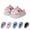 Pink-b, variant on Shark Slides Winter, Fluffy Plush Slides, Adults & Kids Winter Nonslip Soft Comfy Cloud Slippers