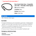 thumbnail image 2 of Rear Center Brake Hose - Compatible with 1990 - 1996 GMC C7000 Topkick 1991 1992 1993 1994 1995, 2 of 2