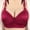 Red, variant on Jacenvly Womens Sports Bras Solid Loose Leisure Bralettes for Women Women Bra Wire Free Underwear One-Piece Bra Everyday Underwear Beige