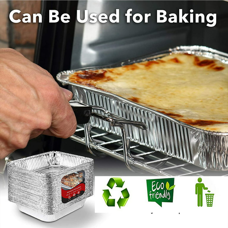 PLASTICPRO Disposable 9 x 13 Aluminum Foil Pans Half Size Deep Steam Table  Bakeware - Cookware Perfect for Baking Cakes, Bread, Meatloaf, Lasagna Pack  of 10 in 2023