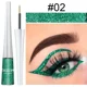 thumbnail image 4 of Delineador de ojos líquido brillante, pigmento plateado, verde, dorado, brillo, profesional, resistente al agua, Cosméticos de belleza, maquillaje para mujer, 1 ud., 4 of 5