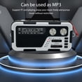 thumbnail image 4 of USB AM/FM Radios Manivela SOS Emergencia Wind-up Radio LED Linternas (Blanco), 4 of 7