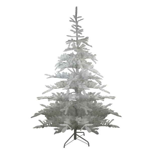 7' Snowy White Nobilis Fir Artificial Christmas Tree Unlit