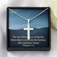 thumbnail image 6 of Scripture Card Philippians 3:20 Cross Card Necklace w Stainless Steel Pendant Religious, 6 of 20