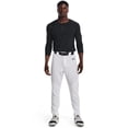 thumbnail image 3 of Pantalón Utility de Béisbol Under Armour para Hombre, Pierna Recta, Blanco/Negro/Negro, 3 of 7