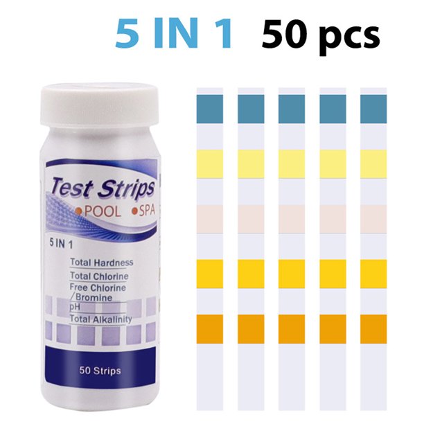 Swimming Pool Test Strips Papers Spa Testing Strips Kit Set PH Total