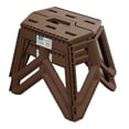 thumbnail image 2 of Colaxi 2 Pcs Tabourets Pliants Tabouret de Camping pour Extérieur Intérieur Randonnée Pêche Brun, 2 of 8