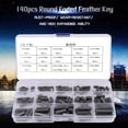 thumbnail image 2 of FAGINEY 140pcs Round Ended Feather Key Parallel Drive Shaft Keys Set 8mm 10mm 12mm 16mm 20mm 25mm 30mm , Round Ended Key, Parallel Key, 2 of 8