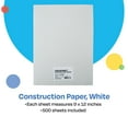 thumbnail image 2 of Papel de construcción Childcraft 9 x 12 pulgadas blanco 500 hojas - 1465884, 2 of 5