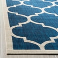 thumbnail image 4 of SAFAVIEH Courtyard Alyssa Geometric Indoor/Outdoor Area Rug, Navy/Beige, 8' x 10', 4 of 7
