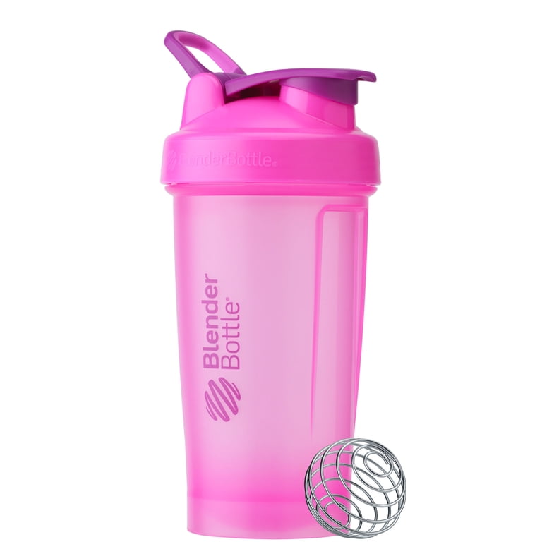 BlenderBottle Classic 24oz Shaker Cup with Flip-Top, Pink photo 2