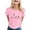 Pink, variant on Summer T Shirts For Women Letter Print Short Sleeve Crew Neck Graphic Trendy Casual Tops