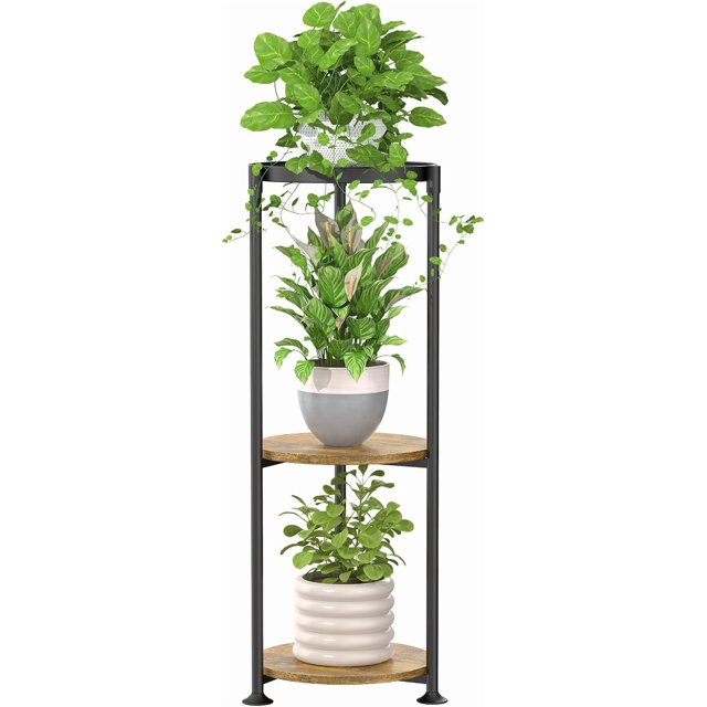 Metal & Wood Plant Stand Indoor & Outdoor Multi Levels lbs Capacity