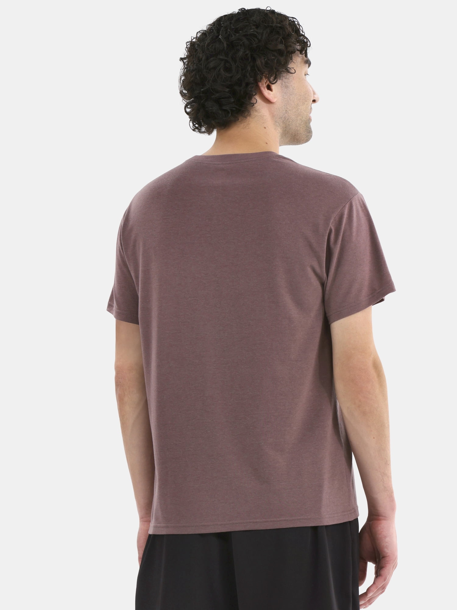 Athletic Works Men's Solid Tri Blend Tee with Short Sleeves, Sizes XS-4XLT