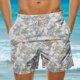 thumbnail image 5 of Pantalones Cortos Casuales de Baño con Impresión de Hojas Hawaianas para Hombres 100% Poliéster, Pantalones de Playa de Secado Rápido, Upf 50 + con Forro de Malla para Nadar, 5 of 5