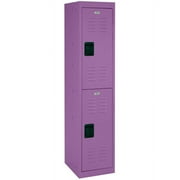 Sandusky 2-Tier Welded Steel Storage Locker, 66"H, Grape Juice