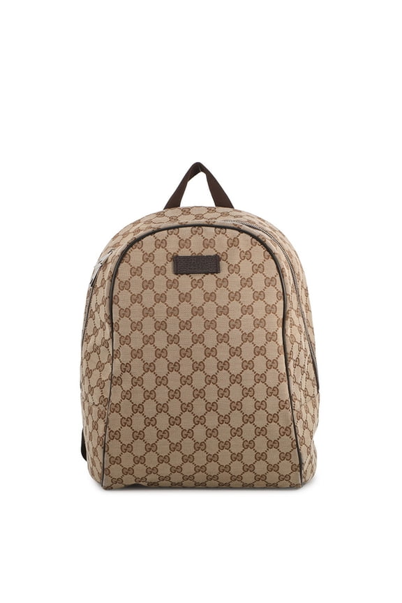 Pre-Owned Gucci GG Canvas Leather Backpack 449906 GUCCI Handbag Men's