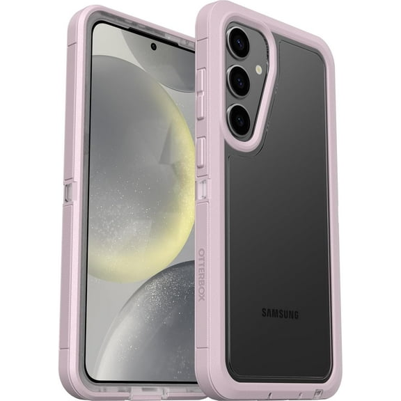 OtterBox Defender Series XT Clear Case for Samsung Galaxy S24 - Mountain Frost Clear/Pink Non-Retail Packaging