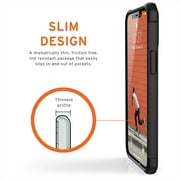 UAG iPhone 12 Pro Max Case [6.7-inch screen] Feather-Light Heavy Duty Shockproof Slim Rugged Metropolis LT. Protective Cover, Smooth PU SATN ARMR Black