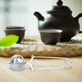 thumbnail image 3 of Colador de té de acero inoxidable reutilizable portátil, filtro Infusor de té de malla con bola a presión, accesorios de cocina, 3 of 8