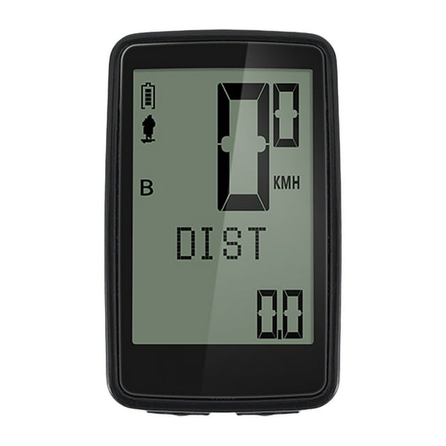 Wireless USB Rechargeable Computer Compact Cycling Speedometer with Backlit Display for Road