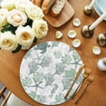 thumbnail image 2 of Sage Green Coastal Round Placemats Set of 2 for Dinning Tables,Heat-proof Braided Table Mats 13 Inch,Sea Turtle Nautical Coral Summer Beach Washable Place Mat for Kitchen Restaurant Party Table Decor, 2 of 9