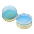 thumbnail image 2 of jiaroswwei 1Pc Unisex Faux Opal Ear Plug Double Flare Gauge Expander Body Piercing Jewelry, 2 of 7