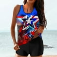 thumbnail image 2 of FAVIPT Women's 4th of July Tankini Swimsuit Patriotic Printed Two Piece with Boyshorts Bathing Suits Casual Summer 2025 Vacation Beach Soft Swimwear Red,L, 2 of 6