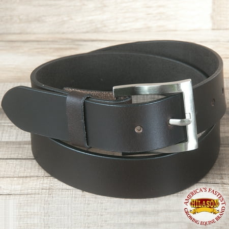 Leather Jean Casual Belt - 42 IN HILASON CASUAL JEANS DRESS BELT VINTAGE WESTERN GENUINE LEATHER BROWN MENS