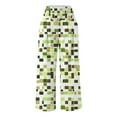 thumbnail image 3 of UPPADA Womens Summer Cotton Linen Palazzo Pants High Waisted Wide Leg Long Lounge Trousers Floral Print Boho Outfit Elastic Waist Pants Stretchy with Pocket Womens Tops Multicolor,XXL, 3 of 5