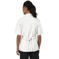 thumbnail image 2 of Women's Chef Coat with Piping (White/Black, L), 2 of 7