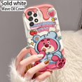 thumbnail image 1 of Samsung Galaxy A55 A54 A53 Phone Case with Strawberry Bear Design Soft Wave Pattern, 1 of 9