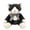 Black, White-cat, variant on MorisMos 12.6in Pink Bunny Stuffed Animal with bow tie, Stuffed Pink Bunny Toy