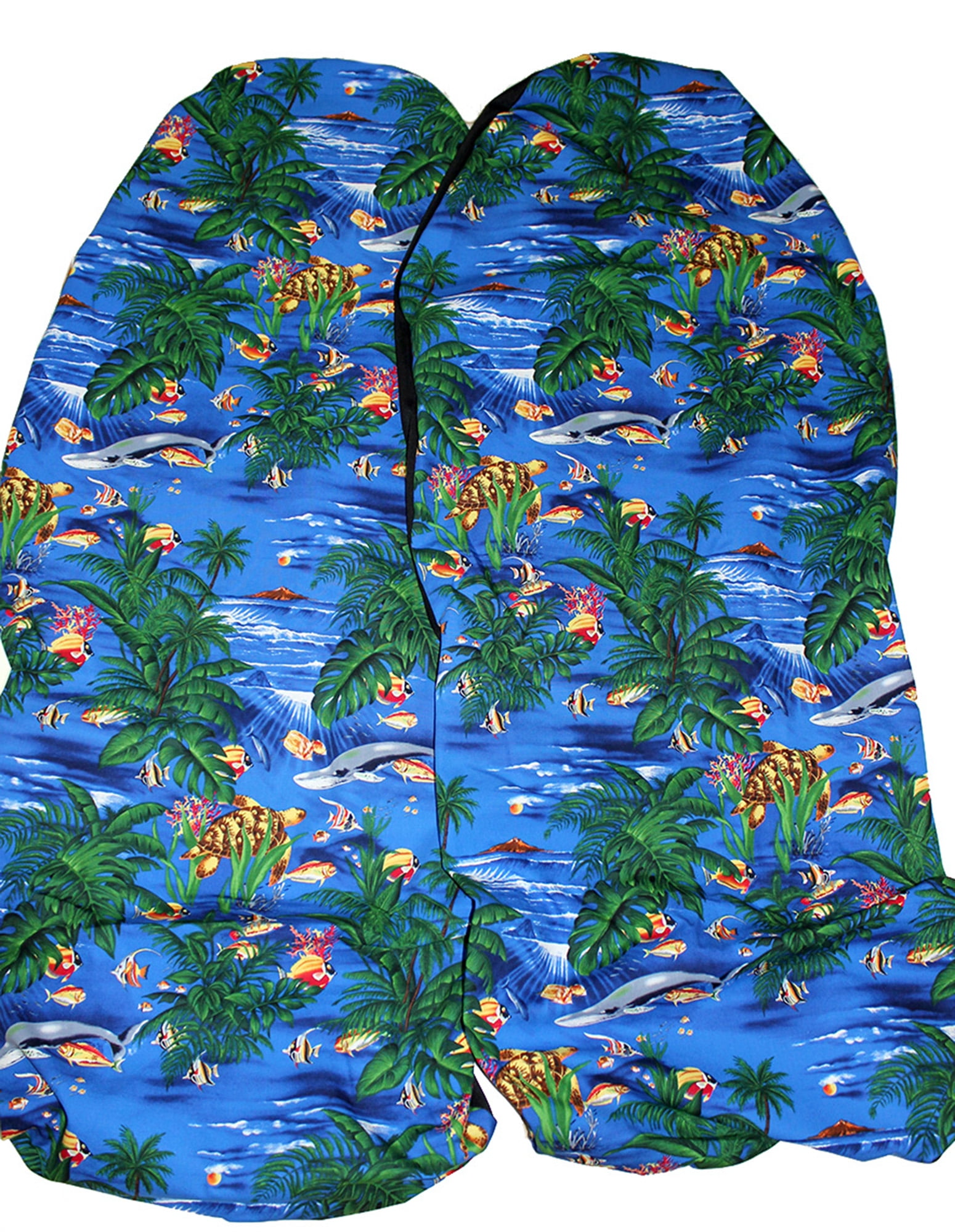 Hawaiian Car Seat Covers, Island Reef, Set of 2 Front Bucket Seat Covers, Made in Hawaii Usa