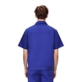 thumbnail image 2 of TOPTIE Men Work Shirt Short Sleeve Utility Shirt, Hidden Buttons 2 Pockets, Notch Lapel Collar-Blue-3XL, 2 of 4