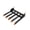 Black+Orange, variant on Heavy Duty Clamp-On Debris Forks for 48" Tractor Bucket - 5-Tine Pallet Forks, 2500LB Capacity - Quick Attach Attachment for Tractor or Skid Steer Loader