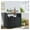Black+Gray, variant on TROPOW Patio Outdoor Wicker Storage Cabinet - Convenient Access, & Weather-Resistant, Versatile Usage - Black Grey