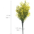 thumbnail image 4 of Artificial Greenery, Plastic Plants Fake Bell Grass Flowers Lifelike Patio Yard Corridor Indoor Outdoor Home Garden Balcony Party Pot Planter Filler Table Arrangement Decoration Purple 4 pcs, 4 of 5