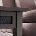 thumbnail image 4 of Recliner Wedge Table in Smoke Gray and Black Slate, 4 of 14