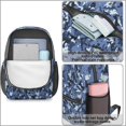 thumbnail image 4 of 17 Inch Lightweight Backpack,PVC Waterproof Oxford Fabric, Ergonomically Designed, with Large Capacity, Camouflage Print, 4 of 5