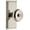 Silver, variant on Grandeur 825249 Carre Solid Brass Rose Privacy Door Knob Set - Brass