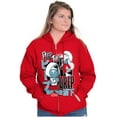 thumbnail image 3 of The Smurfs Kanji Peep The Drip Unisex Plus Size Zip Hoodie Brisco Brands 5X, 3 of 5