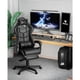thumbnail image 2 of Computer Chair Office Ergonomic Gamer Chair Black Gaming Chairs With Footrest Mobile Armchair Relaxing Backrest Reclining Wheels My Lux Decor Round, 2 of 14