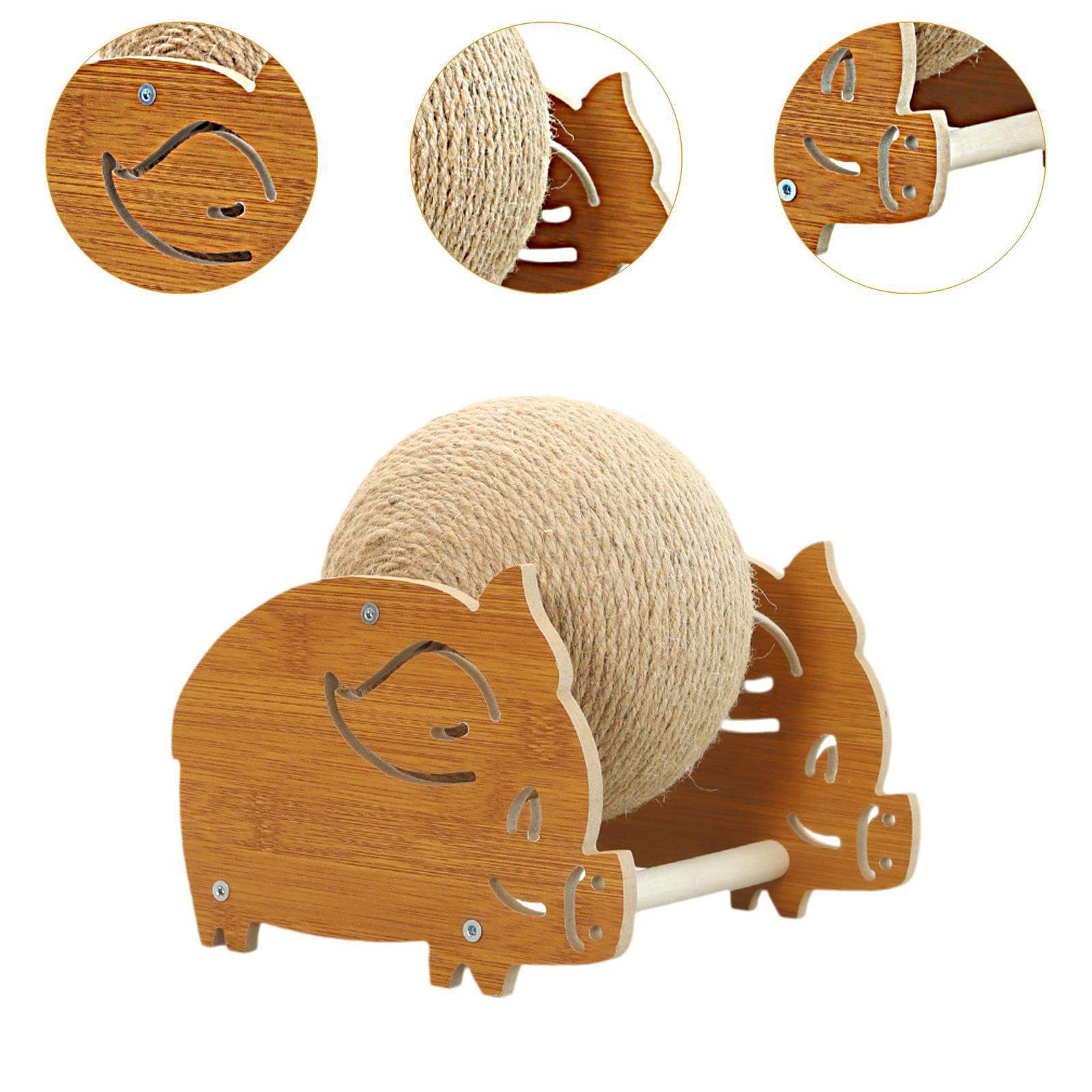 oshhni Cat Scratcher Toy Grinding Claw Pet Supplies Interactive Cat Scratching Ball