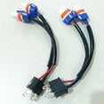 thumbnail image 3 of 2 Pcs 100W Car Truck H4 to 9005 Headlight Bulb Conversion Sockets Wiring Harness, 3 of 5