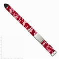 thumbnail image 2 of Stainless Steel Polished Pink Camo Fabric Adj. ID Bracelet, 2 of 2