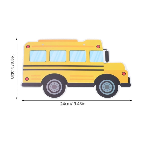 Tineasur School Bus Banner Sign Classroom Decorations Back to School Party Supplies